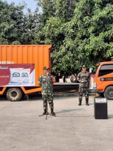 Dandim 0502/JU Pimpin Apel Pengamanan VVIP Presiden RI Di Kelapa Gading