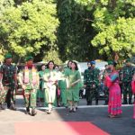 Danrem 051/Wkt Didampingi Dandim 0507/Bekasi Menyambut Kedatangan Pangdam Jaya Dalam Rangka Peresmian Gedung Makodim