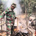 Aparat Gabungan Koramil Mapurujaya dan Polsek Mimika Timur Gerebek Tempat Produksi Sopi