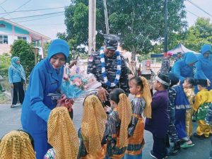 Danlanal Bintan Didampingi Ketua Cabang 5 Korcab IV DJA I Laksanakan Kunker Ke Yayasan TK Hang Tuah 03 Batam