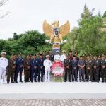 Danlanal Lhokseumawe Bertindak Sebagai Irup Ziarah Nasional Dalam Rangka HUT Ke-78 TNI Tahun 2023