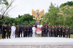 Danlanal Lhokseumawe Bertindak Sebagai Irup Ziarah Nasional Dalam Rangka HUT Ke-78 TNI Tahun 2023