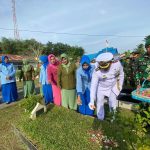 Danlanal Simeulue Pimpin Upacara Ziarah dan Tabur Bunga Dalam Rangka Menyambut HUT Ke-78 TNI Tahun 2023