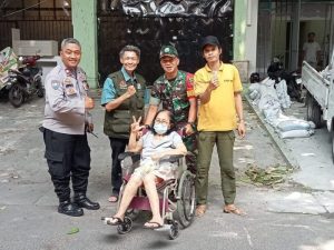 Koramil 02/Sawah Besar Bersama Tiga Pilar Ikut Mendampingi Pengecekan Kegiatan Lansia