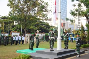 Kodim 0501/JP Menggelar Upacara Bendera 17 an