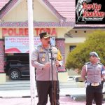 Kapolres Toba Melepas 259 Personil Dalam Pengamanan Pemilihan Kepala Desa di 87 Desa Yang Berada di Kab.Toba