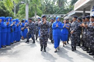 Danlanal TBA Awali Tugas Dengan Entry Briefing Kepada Seluruh keluarga Besar Lanal TBA