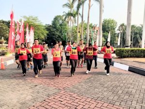 Stamina Terpelihara, Kodim 0505/JT Gelar Kesegaran Jasmani Periodik Semester 2
