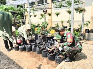 Koramil 02/Matraman Dukung Ketahanan Pangan Wilayah Dengan Giat Urban Farming