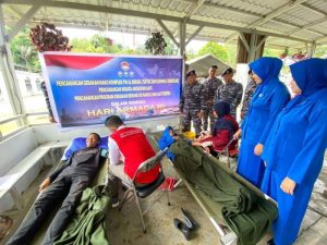 Lanal Simeulue Melaksanakan Bakti Sosial, Donor Darah dan Pencanangan 3 Program TNI AL Menyambut Hari Armada RI Th 2023