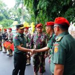 Danrem 051/Wkt Hadiri Upacara Persemayaman Jenazah Letjen TNI (Purn) DR HC Doni Monardo di Balai Komando Mako Kopassus