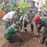 Hari Juang TNI AD, Kodim 0505/JT Tanam Pohon Lindung Sepanjang Sungai Ciliwung