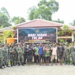 Kodim 1710/Mimika Bersama Masyarakat Kampung Mandiri Jaya Lakukan Penanaman Pohon Dalam Menyambut Hari Juang TNI AD