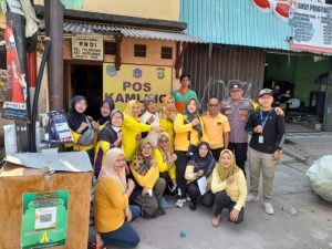 Giat Bhabinkamtibmas Kel. Palmeriam dan FKDM monitoring Bank Sampah