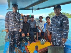 Posal Labuhan Bajau Laksanakan Patroli Penertiban Boat di Perairan Wilayah Kerja Lanal Simeulue