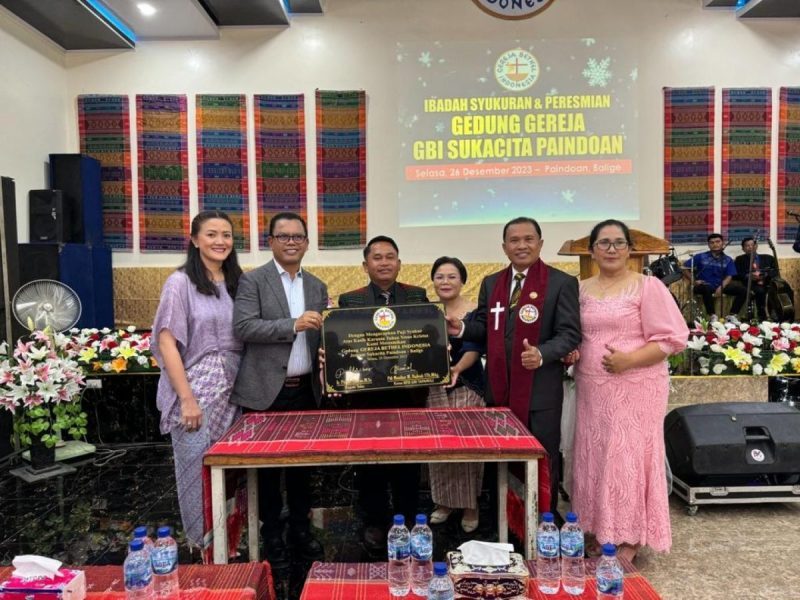 Bupati Toba: GBI Sukacita Paindoan Menjadi Berkat