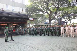 Kasrem 052/ Wkr, Pimpin Apel Kesiapsiagaan Pengamanan Pemilu