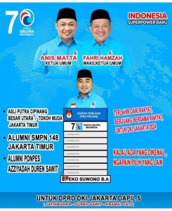 Optimisme Caleg Muda Partai Gelora Eko Suwono B.A Menatap DPRD DKI