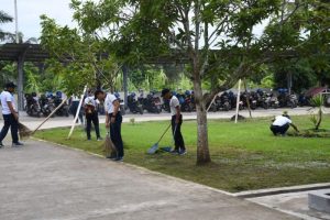 Ciptakan Kenyamanan Lingkungan, Lanal TBA Laksanakan Gerakan Mako dan Komplek Bersih Serentak Jajaran Koarmada RI