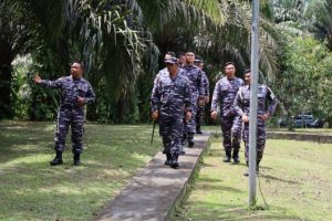 Kunjungan Kerja Danlanal Dumai di Pos Babinpotmar Perawang Posal Bengkalis