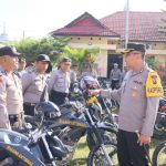 Kapolres Toba AKBP Wahyu Indrajaya S.H , S.IK Pimpin Pengecekan Kendaraan Dinas Jelang Pemilu 2024