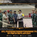 Batalyon Arhanud 6/BAY Terlibat Dalam Rangka Apel Gelar Pergeseran Pasukan Ops Mantap Brata Jaya 2024
