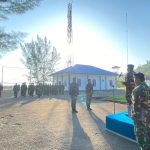 Danlanal Simeulue Pimpin Upacara Penaikan Bendera Merah Putih Dengan Khitmad