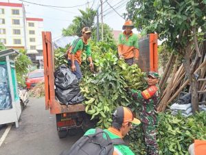 Babinsa Koramil 03/Senen Bersama Warga Dan Anggota PPSU Melaksanakan Kerja Bakti