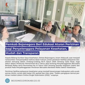 Pengajuan Perizinan Fasilitas Pelayanan Kesehatan Melalui Sistem OSS