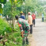 Babinsa Koramil Malo Bojonegoro Bersama Pemdes dan Masyarakat Desa Sudah Laksanakan Karya Bakti Lingkungan
