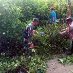 Karya Bakti Normalisasi Saluran Air, Oleh Babinsa Koramil 03/Pasar Rebo