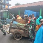 Karya Bakti Pembersihan Lingkungan Sarana Ibadah Masjid Oleh Koramil Kramatjati