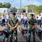 Komandan Lanal Sabang Serahkan 8 Sepeda Motor Trail KLX Dari Kemhan Untuk Operasional Babinpotmar