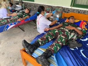 Satgas TMMD Ke-119 Kodim 1715/Yahukimo Gelar Aksi Sosial Donor Darah