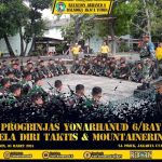 Prajurit Batalyon Arhanud 6/BAY Melaksanakan Program Progbinjas Beladiri Taktis dan Mountainering