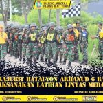 Batalyon Arhanud 6/BAY,melaksanakan Uji Kesiapan Jasmani Militer