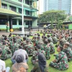 Dandim 0501/Jakarta Pusat Apel Masa Rekapitulasi Pemilu Dan Sosialisasikan Hasil Rapim Kepada Jajarannya