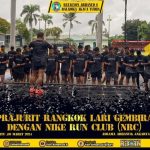 Prajurit Batalyon Arhanud 6/BAY Melaksanakan Giat Lari Pagi Untuk Meningkatkan Stamina