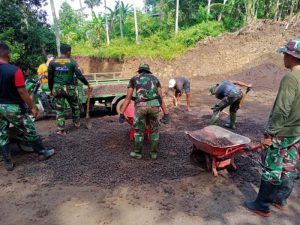 Sasaran Fisik TMMD Kodim 1623/Karangasem Secara Perlahan Mendekati Rampung