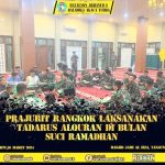Batalyon Arhanud 6/BAY Melaksanakan Shalat Tarawih dan Dilanjutkan Tadarus Alquran di Masjid Jami Al Izzah