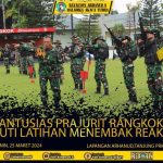 Prajurit Batalyon Arhanud 6/BAY Antusias Melaksanakan Latihan Pemegangan Senjata Terbaru Dalam Latihan Menembak Reaksi