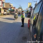 Polres Toba Menggelar Pengaturan Lalu Lintas Di Pagi Hari
