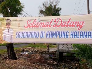 Banner Ucapan Selamat Datang Pemudik, Kok Foto Wabup Lamongan Tak Muncul ?