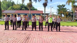 Polres Toba Gelar Apel Siaga Jelang Penetapan Capres dan Cawapres