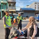 Sat Lantas Polres Toba Menghimbau Seluruh Pengguna Jalan Untuk Mengutamakan Keselamatan Daripada Kecepatan