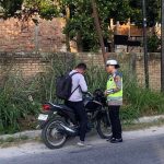 Gatur Lalu Lintas Dan Strong Point di Pagi Hari Oleh Satlantas Polres Toba