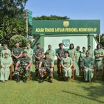 Dandim 0501/JP Pimpin Acara Korps Raport Pindah Satuan, Pelepasan Personel Purna Bakti Dan Penerimaan Personel Baru
