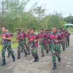 Dandim 1715/Yahukimo Bersama Anggota Lakukan Olahraga Bersama Dalam Rangka HUT Kodam XVII/Cenderawasih Ke-61