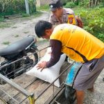 Bhabinkamtibmas Polsek Laguboti Berikan Pesan Kamtibmas Ke Desa Binaan