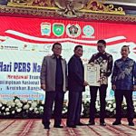 YPN DI Ganjar PWI Award Pada Puncak Acara HPN PWI Sumsel